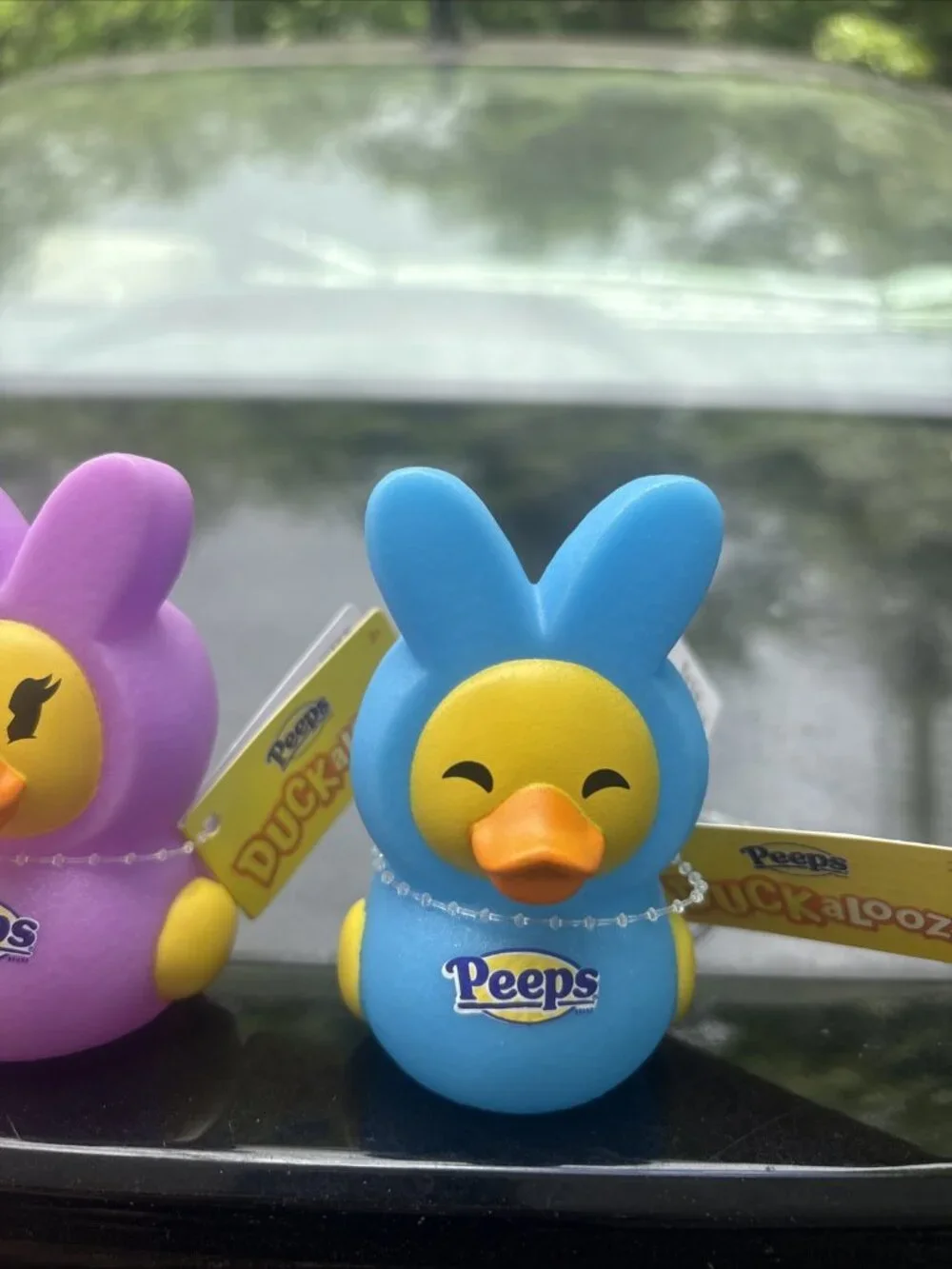 PEEPS Easter Duckalooz Rubber Ducks, 4 pk, Easter Basket Toy Gift Stuffer